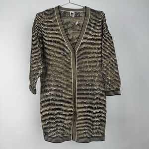 Missoni Black and Tan Knit Cardigan